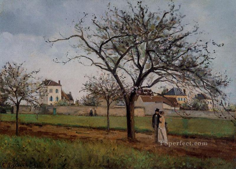 ポントワーズのペレ・ガリアンの家 1866年 カミーユ・ピサロ油絵